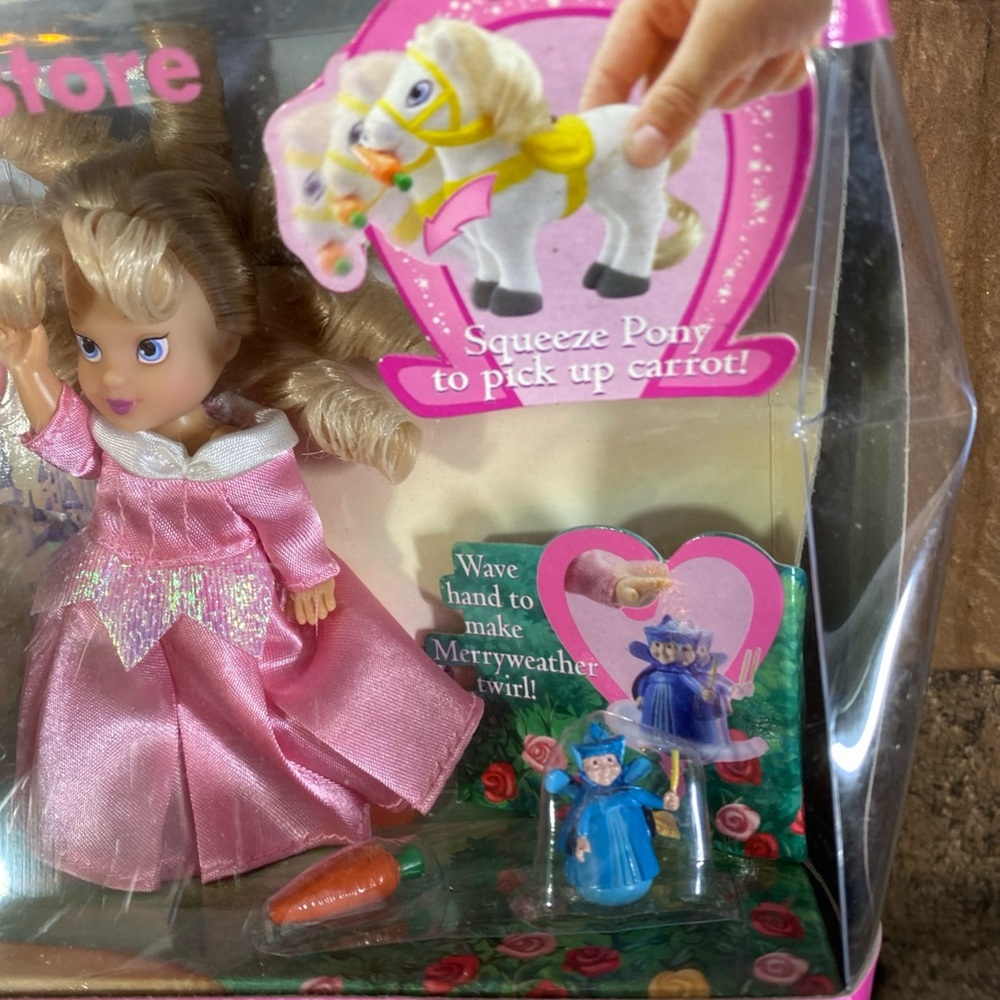 Princess Sleeping Beauty Doll Magical Pony And Merriweather Playset 2001 Retired - Picture 3 of 16